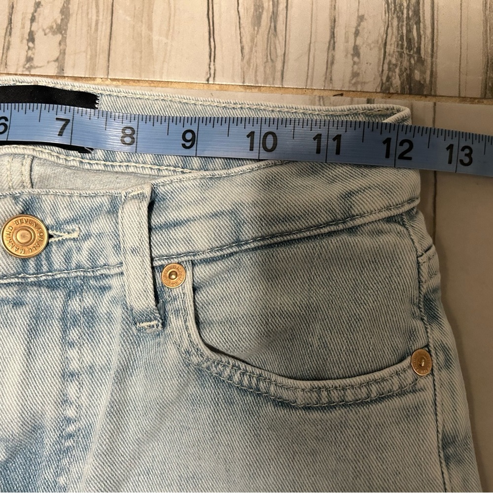 7 For All Mankind Malibu Wash Dojo Tailorless Stretch Bootcut Trouser FlareJeans - Picture 13 of 16